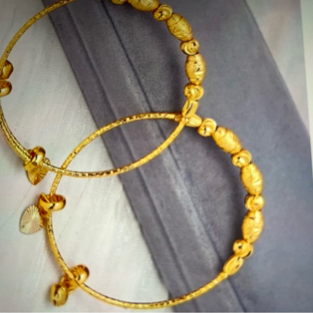 Elegant Gold Bangle Set